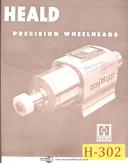 Heald Redhead, Precision Wheelheads Manual Year (1954)